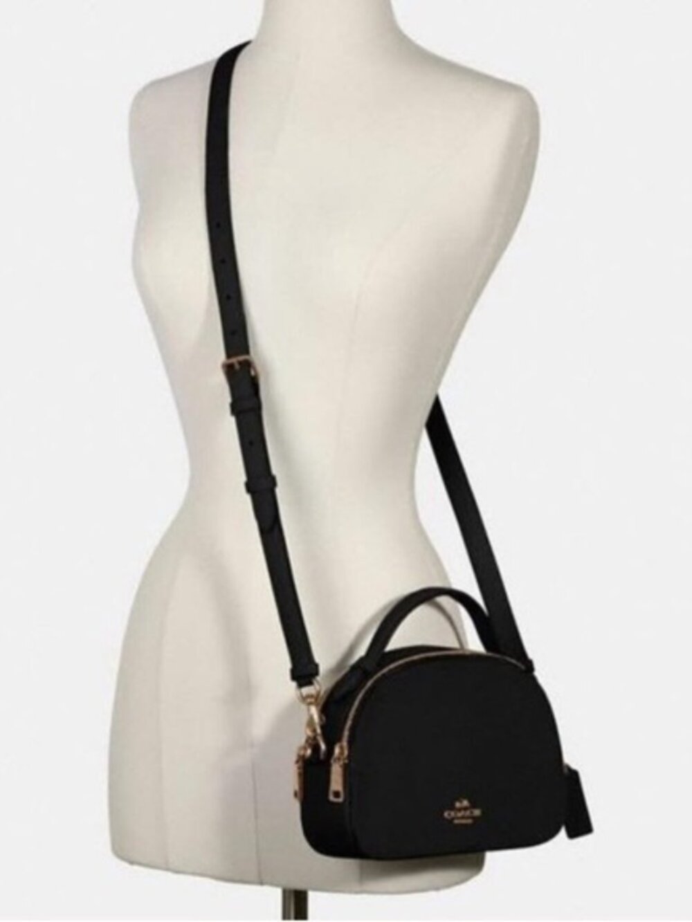 COACH Serena Leather Satchel Signature Crossbody Purse